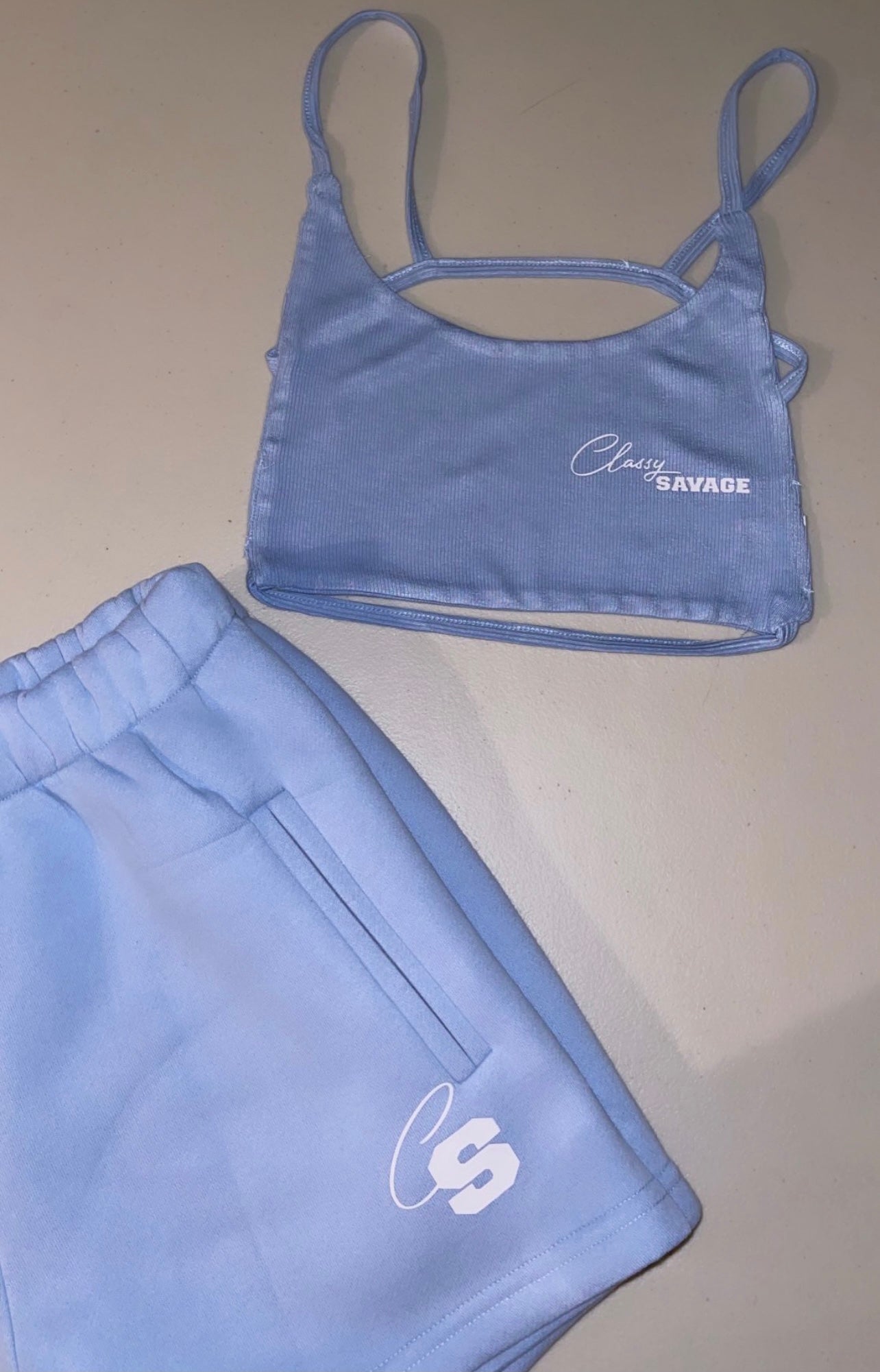 Powder BF Shorts Set